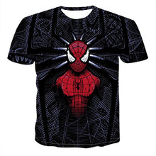 Load image into Gallery viewer, 3D Spider Man Printed T-shirt
