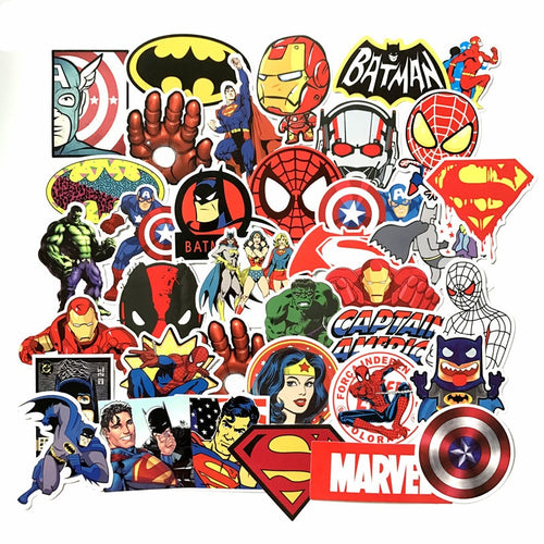 50Pcs/Lot Stickers Marvel Avengers