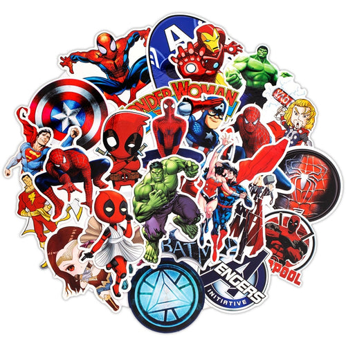 50PCS Marvel The Avengers Super Hero Stickers
