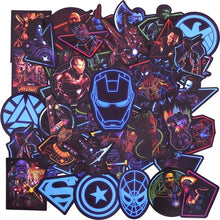 Load image into Gallery viewer, 50 PCS Neon Super hero Avengers Stickers