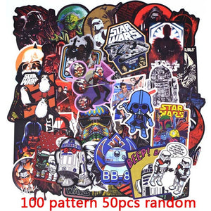 50 PCS Neon Super hero Avengers Stickers